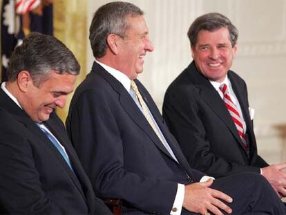 George Tenet, Tommy Franks y Paul Bremer