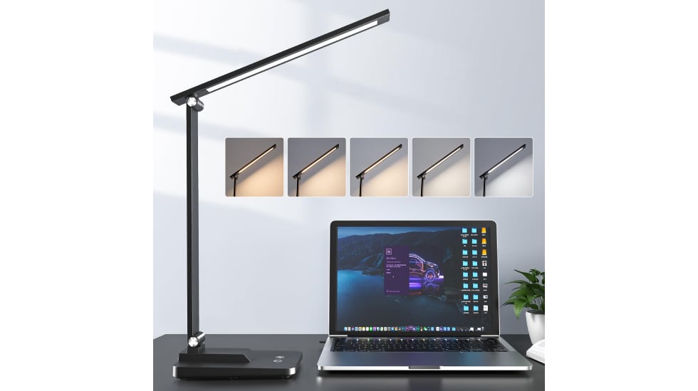 Flexo para estudiar con cinco niveles de iluminación.