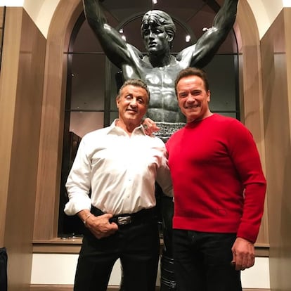 Sylvester Stallone and Arnold Schwarzenegger