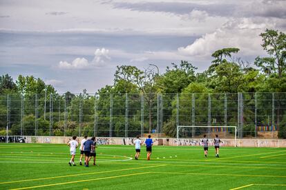 Entrenamiento en Usera, Madrid. 