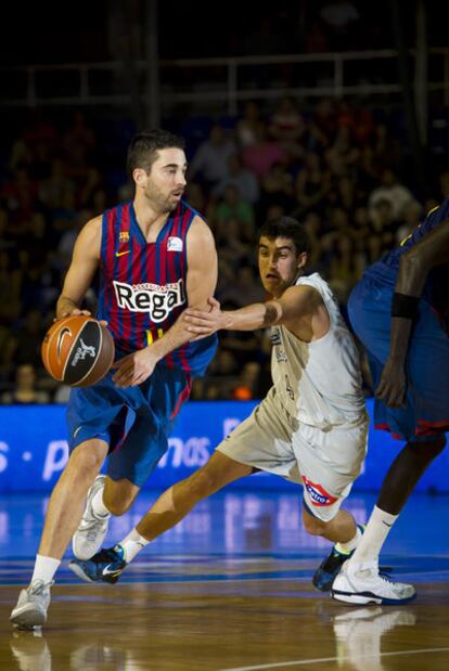 Navarro, en un partido con el Barcelona esta temporada.