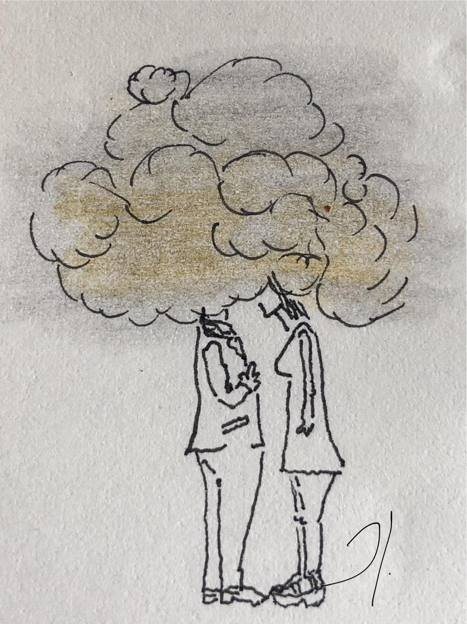 La nube que los une