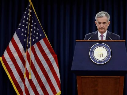 Jerome Powell, presidente de la Fed.