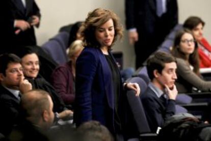 Soraya Sáenz de Santamaría.