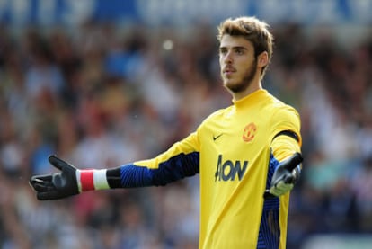 De Gea, tras su fallo ante el West Bromwich Albion.