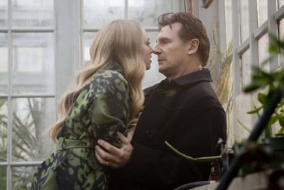 Amanda Seyfried y Liam Neeson, en <i>Chloe.</i>