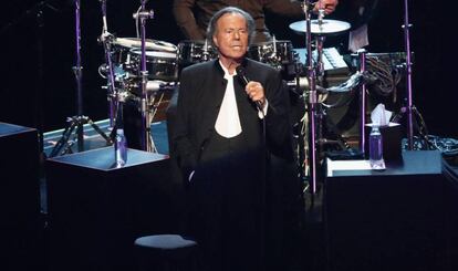 Julio Iglesias, en un concierto en México, el pasado abril.