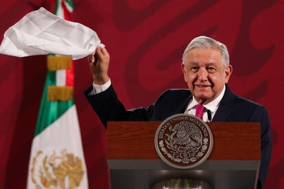 López Obrador, en la conferencia de prensa de este miércoles.