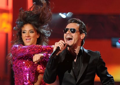 Marc Anthony actúa en la 12ª entrega de los premios Grammy latinos, la noche del jueves 10 de noviembre, en Las Vegas