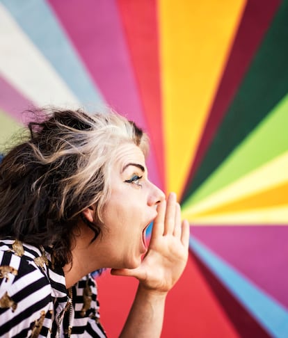 Caitlin Moran, photographed in Mallorca, Spain.