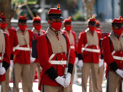 Guardia presidencial de Bolivia, en La Paz, el 16 de julio.