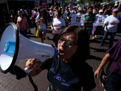 Demonstration against gender-based violence on April 24 in Guadalajara.