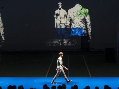 Un momento del desfile en la feria Pitti Uomo de la firma japonesa Kolor.