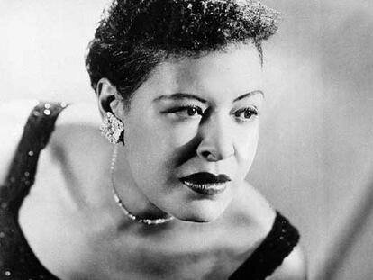 La cantante de jazz Billie Holiday, en 1958.