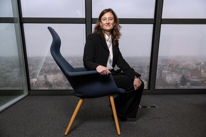 Pepa Chiarri, directora de Clima y Sostenibilidad en Oliver Wyman, en las oficinas de la consultora en Madrid.