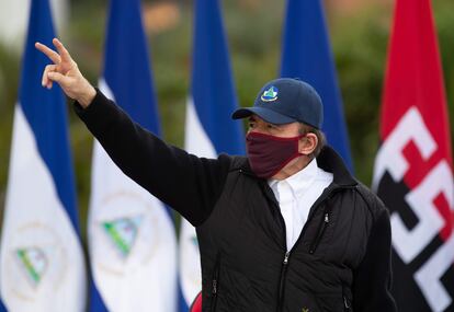 El presidente de Nicaragua, Daniel Ortega, durante las celebraciones del 41 aniversario de la revolución sandinista en Managua, Nicaragua, el pasado 19 de julio.