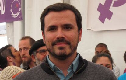 Alberto Garzón, en un acto de IU en Andalucía.