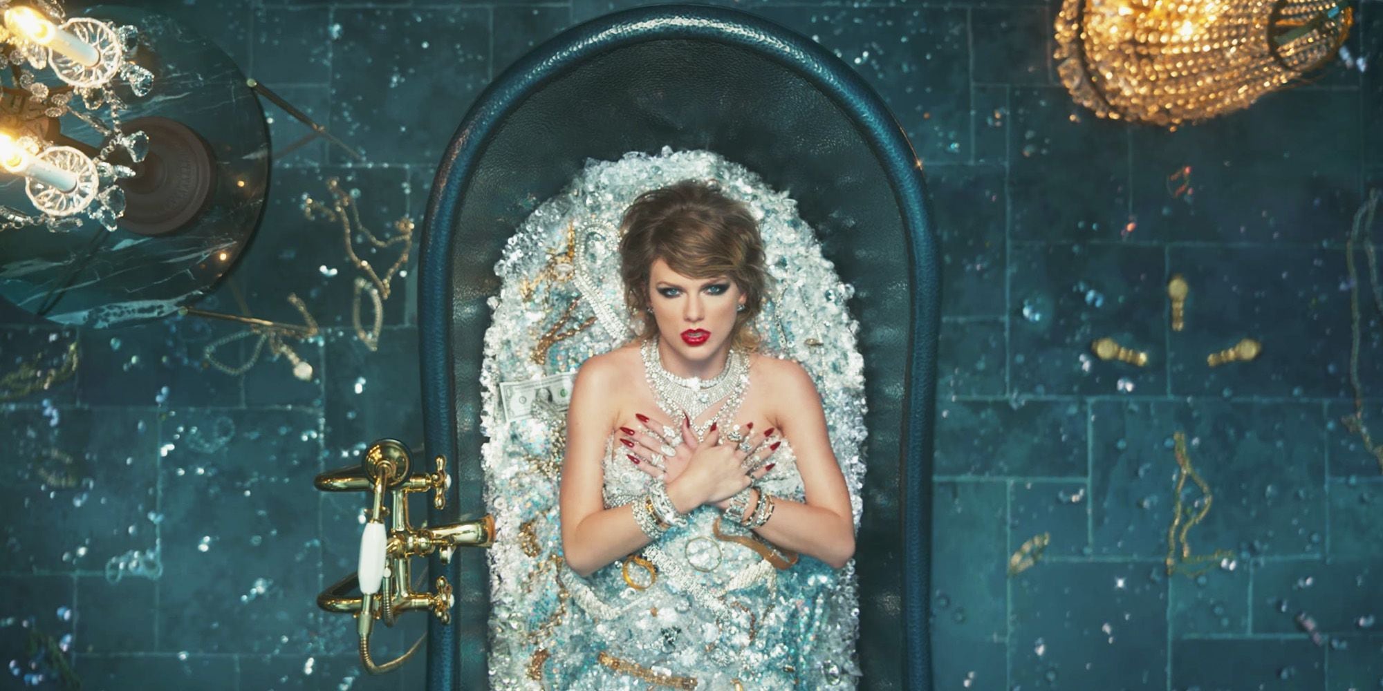 Taylor Swift en el videoclip de 'Look What You Made Me Do'.