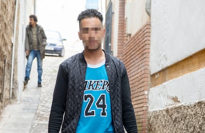 Mohammed, nombre ficticio, el martes en Jaén.