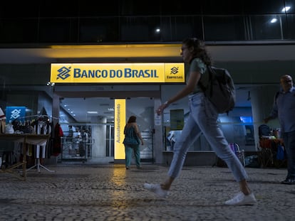 A branch of Banco do Brasil in Rio de Janeiro, on May 4.