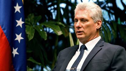El presidente cubano, Miguel Díaz Canel, el pasado 21 de abril en la Habana (Cuba).