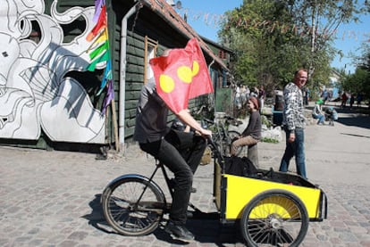 Imagen del barrio de Christiania.