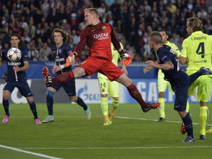 Verrati bate a Ter Stegen en el Parque de los Pr&iacute;ncipes.