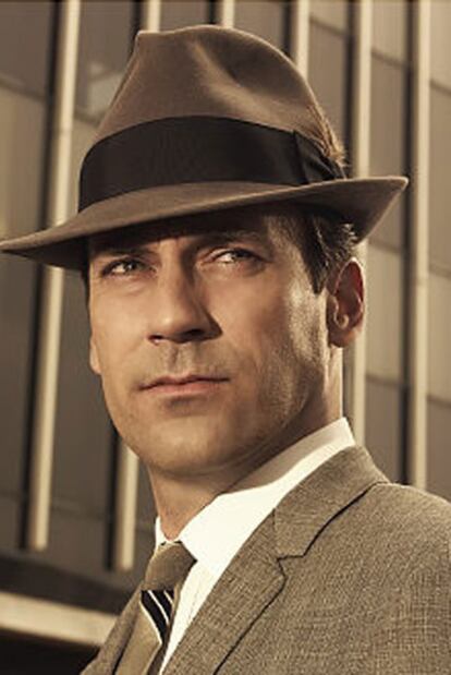 Jon Hamm, en <i>Mad men. </i>