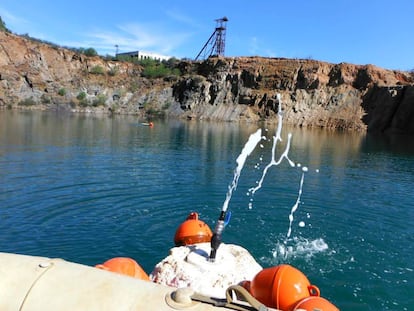 A pump has been installed to help release gas at Corta Guadiana.