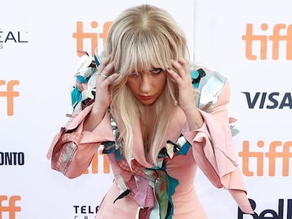 Lady Gaga, en la alfombra roja del Festival de Toronto, donde presentó su documental.