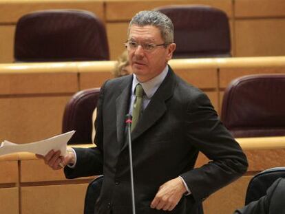 Gallard&oacute;n y Montoro, ayer en el Senado.