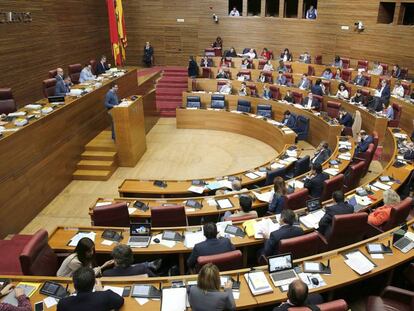 Un pleno del Parlamento valenciano.