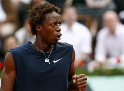 Monfils, durante el partido ante David Ferrer