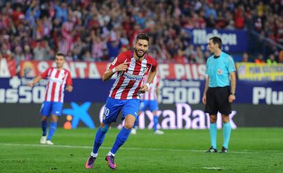 Carrasco, tras anotar contra el Granada.