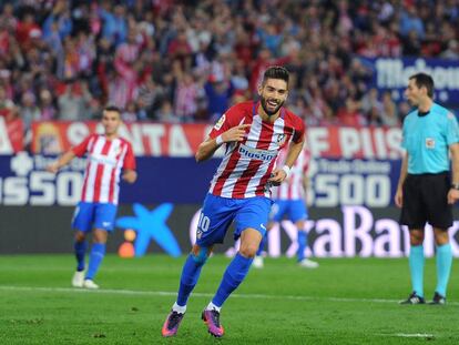 Carrasco, tras anotar contra el Granada.