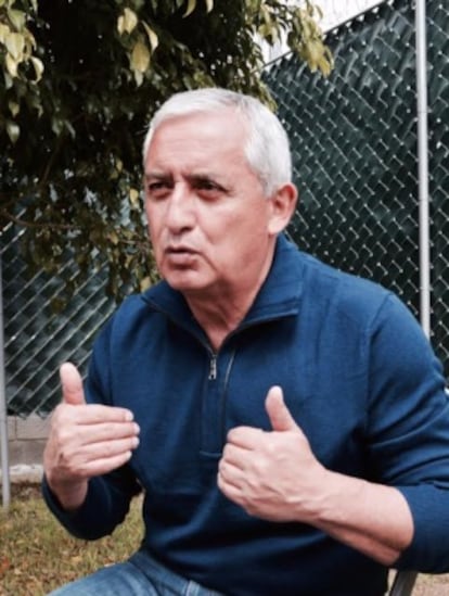 Former President Otto Pérez Molina speaks to EL PAÍS from the Mariscal Zavala military prison where he is being held.