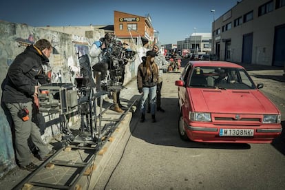 Rodaje de la serie ‘La Casa de Papel’.