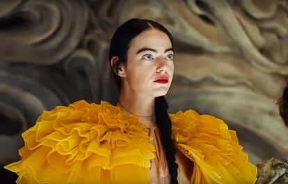 Emma Stone en 'Pobres criaturas'.