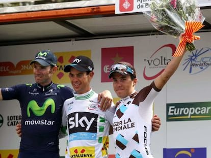 Valverde, Porte y Pozzovivo en el podio de la Volta.
