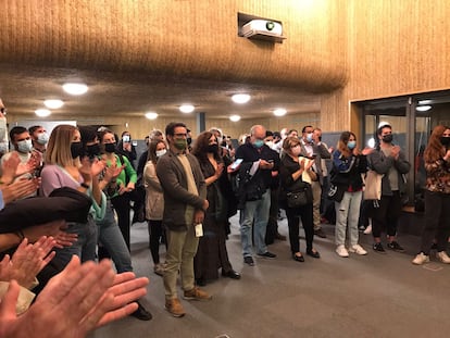 La presentación del proyecto 'Hope!' en el Impact Hub Piamonte de Madrid, el pasado 27 de octubre.
