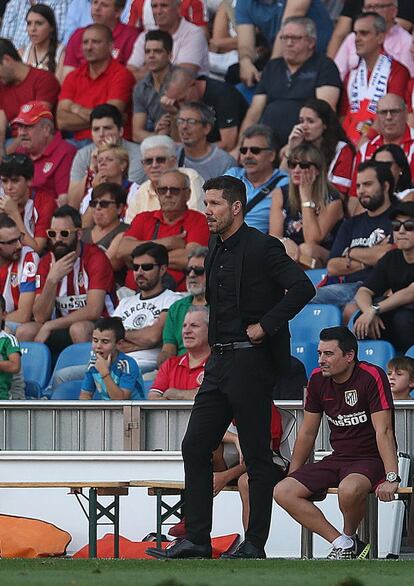 El entrenador del Atlético de Madrid, el argentino Diego Pablo Simeone.