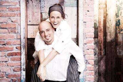 Helena Rizzo y Daniel Redondo, jefes de cocina del restaurante brasile&ntilde;o Man&iacute;.