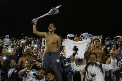 La alegría de los tucumanos que viajaron hasta Quito.