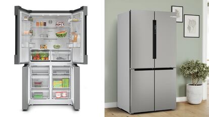 Este frigorífico XXL de Bosch incluye su sistema VitaFresh que mantiene los alimentos siempre frescos.