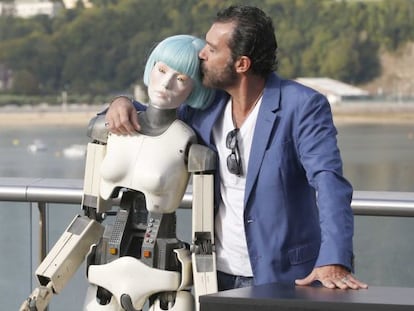El actor, productor y director Antonio Banderas, en San Sebastián.