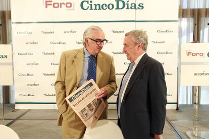 Marcos Peña, presidente del Ces y José María marín, presidente de la Cnmc.