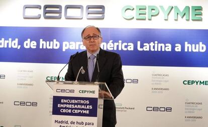 Luis Gallego, presidente de Iberia en los encuentros de la CEOE.