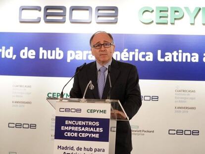 Luis Gallego, presidente de Iberia en los encuentros de la CEOE.
 
 