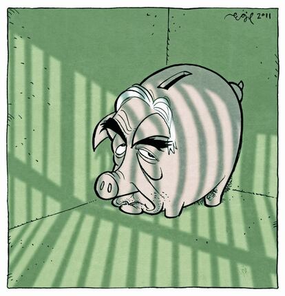 La viñeta del noruego Egil Nyhus, ganadora del primer premio World Press Cartoon en la sección 'Caricatura'.