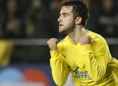 Rossi celebra el gol del Villarreal